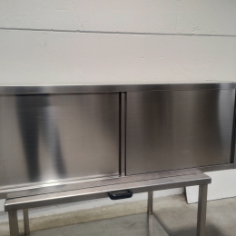 s/s steel hanging cupboard